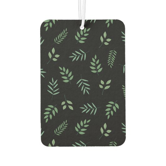 Botanischer Gemusterter Rektangle Air Freshener Autolufterfrischer (Rückseite)