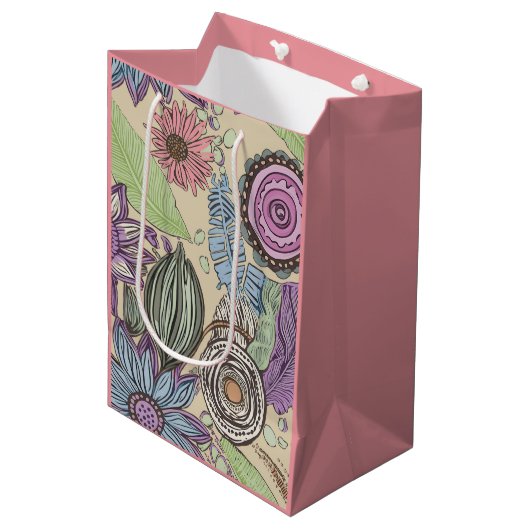 Botanischer Genuss Mittlere Geschenktüte (Vorderseite Schrägansicht)