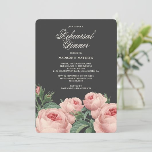 Botanischer Glamour| Probe Einladung (Stehend Vorderseite)