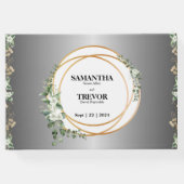 Botanischer Golden Rings & Foliage Guest Boo Gästebuch (Rückseite)