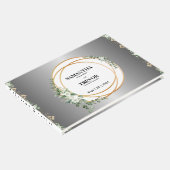 Botanischer Golden Rings & Foliage Guest Boo Gästebuch (Ecke)