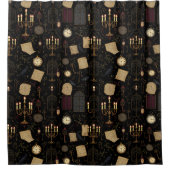 Botanischer Gotischer Duschvorhang (Vorderseite)