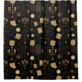 Botanischer Gotischer Duschvorhang