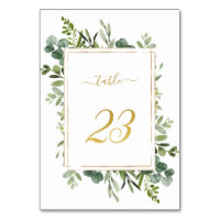 Botanischer Green Wedding Gold Glitzer Nummer 23,