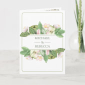 Botanischer grüner Apfelbaum QR-Code Hochzeit Einladung (Vorderseite)