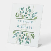 Botanischer Grüner Individuelle Name Sockelschild (Vorderseite)