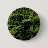 Botanischer grüner Waldboden Ferns Button (Vorderseite)