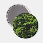Botanischer grüner Waldboden Ferns Magnet (Vorderseite/Rückseite)