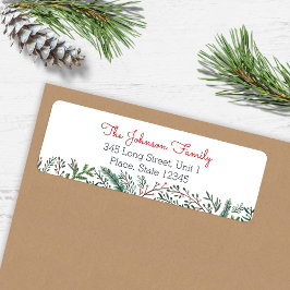 Botanischer grüner Weihnachtsurlaub | Pine Tree