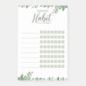 Botanischer Habit Tracker Eukalyptus Post-it Klebezettel (Vorderseite)