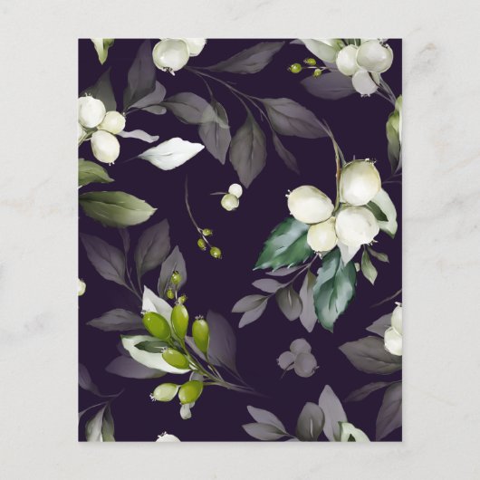 Botanischer Haushalt | Einladung zur Lila Babydusc (Rückseite)