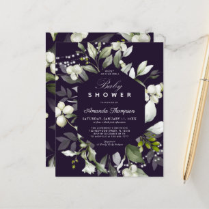 Botanischer Haushalt Einladung zur Lila Babydusc