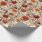 Botanischer Herbst Geschenkpapier (Ecke)