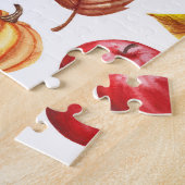 Botanischer Herbst Nahtlos: Blumenelegant. Puzzle (Seite)