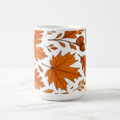 Botanischer Herbst - Vintage Herbstlaube Kaffeetasse (Mittel)