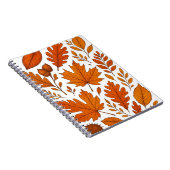 Botanischer Herbst - Vintage Herbstlaube Notizblock (Rechte Seite)