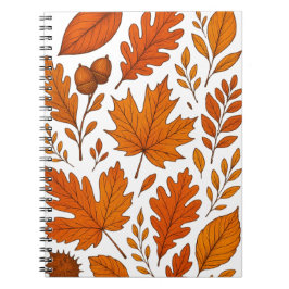 Botanischer Herbst - Vintage Herbstlaube Notizblock