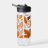 Botanischer Herbst - Vintage Herbstlaube Trinkflasche (Rechts)