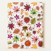 Botanischer Herbstleaves Fall Foliage Planner Planer (Rückseite)