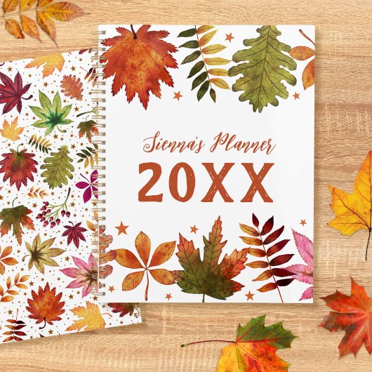 Botanischer Herbstleaves Fall Foliage Planner Planer