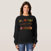 Botanischer Herbstsonnabend-Herbstlaub Sweatshirt (Vorne ganz)