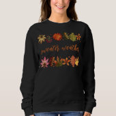 Botanischer Herbstsonnabend-Herbstlaub Sweatshirt (Vorderseite)