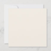 Botanischer Hexagon mit Pampas-Gras Save the Date (Rückseite)