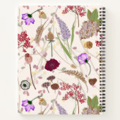 Botanischer Hochzeitsplaner für Holz Notizblock (Rückseite)