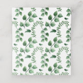 Botanischer Hochzeitstisch im eleganten Wasserfarb Platzkarte (Innenseite Aufgefaltet)