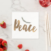 Botanischer Holiday Peace Branch Pine Rustikales G Serviette (Beispiel)