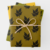 Botanischer Holzschnitt Geschenkpapier Set (Beispiel)