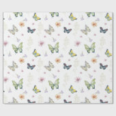 Botanischer Hütte-Kern Geschenkpapier (Flach)