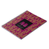 Botanischer Individuelle Name aus Leopard Notizblock (Linke Seite)