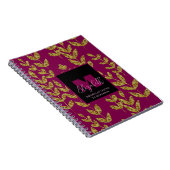 Botanischer Individuelle Name aus Leopard Notizblock (Rechte Seite)