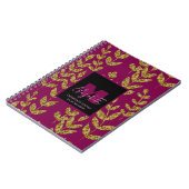 Botanischer Individuelle Name aus Leopard Notizblock (Linke Seite)