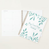 Botanischer Individuelle Name mit niedlicher Blatt Planer (Anzeige)