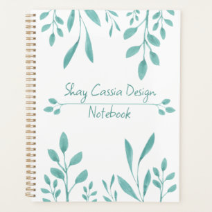 Botanischer Individuelle Name mit niedlicher Blatt Planer