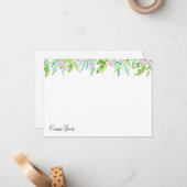 Botanischer Individuelle Name Mitteilungskarte (Vorderseite/Rückseite Beispiel)