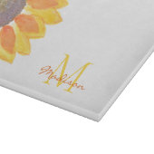 Botanischer individuelle Name Monogram Schneidebrett (Ecke)