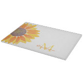 Botanischer individuelle Name Monogram Schneidebrett (Ecke)