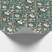 Botanischer Jugendstil in sanfter Farbe Geschenkpapier (Ecke)
