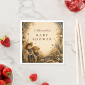 Botanischer Junge Western Boho Babyparty Serviette (Beispiel)