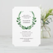 Botanischer Junggeselinnen-Abschied im Wasserfarbe Einladung (Stehend Vorderseite)