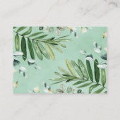 Botanischer Jungle Animals Baby Boy Diaper Raffles Begleitkarte (Rückseite)