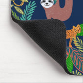 Botanischer Jungle Mousepad (Ecke)