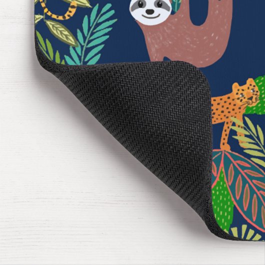 Botanischer Jungle Mousepad (Ecke)