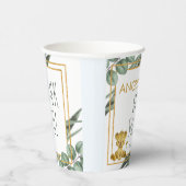 Botanischer Jungle Safari Löwendusche Pappbecher (Rechts)