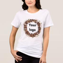 Botanischer Kaffebohnen-Kranz mit individuellem Lo Tri-Blend Shirt