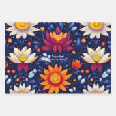 Botanischer Kaktus Design für Wellness Business Geschenkpapier Set (Vorderseite)