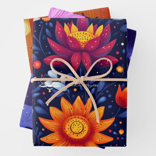 Botanischer Kaktus Design für Wellness Business Geschenkpapier Set (Beispiel)